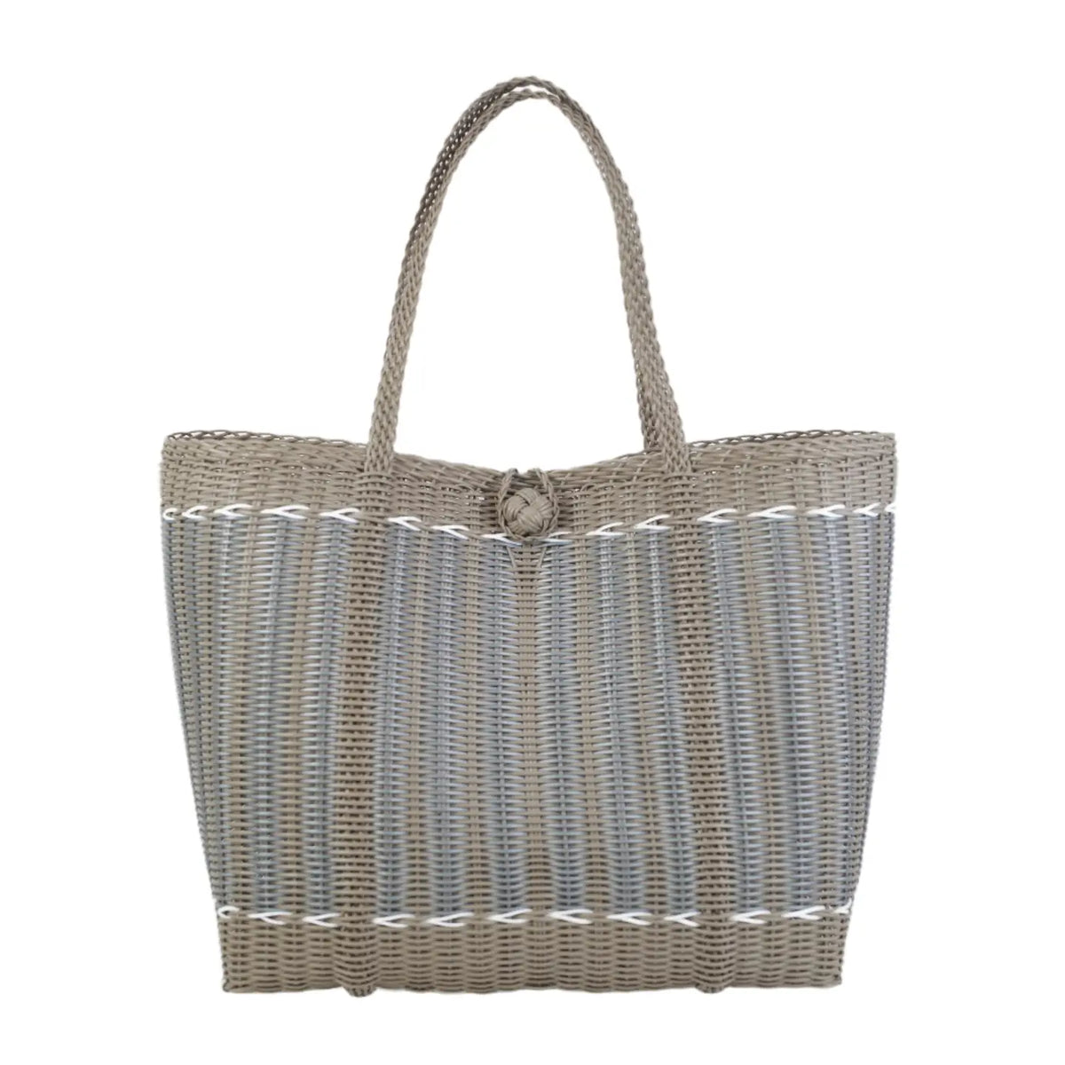 The Lilley Line Medium Tote - Guadalupe Putty + Silver