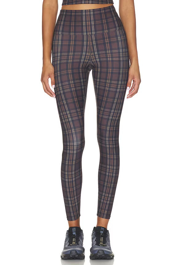 Beach Riot Piper Legging - Chocolate Bar Plaid