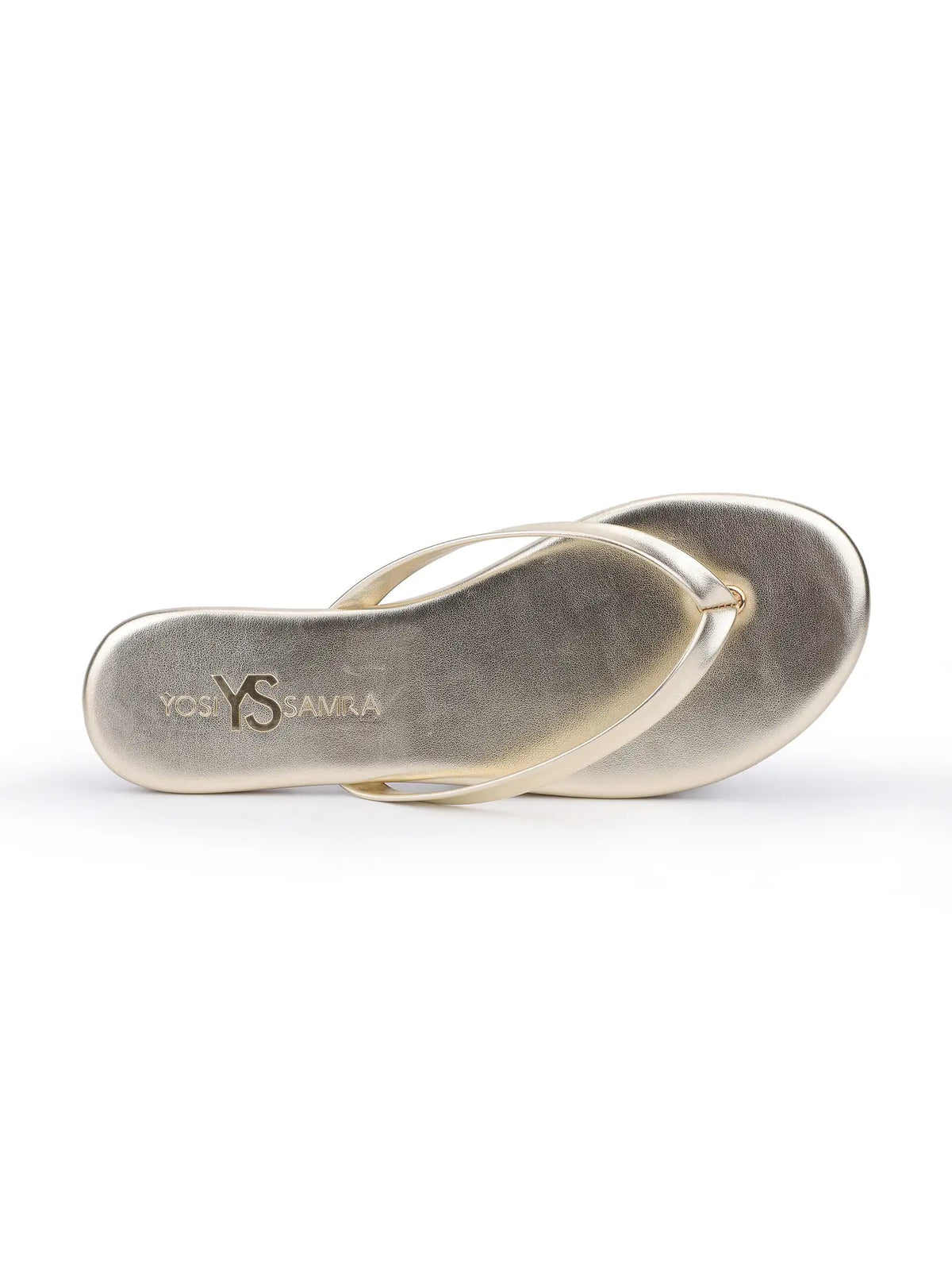 Yosi Samra Rivington Flip Flop - Gold Metallic