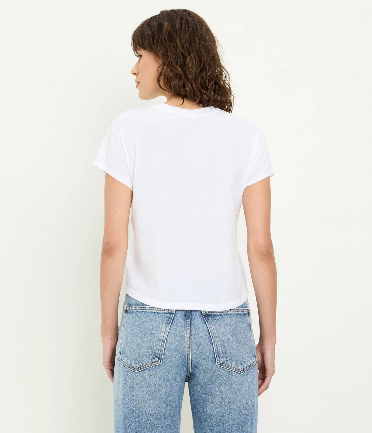 Michael Stars Grayson Cropped Tee- White