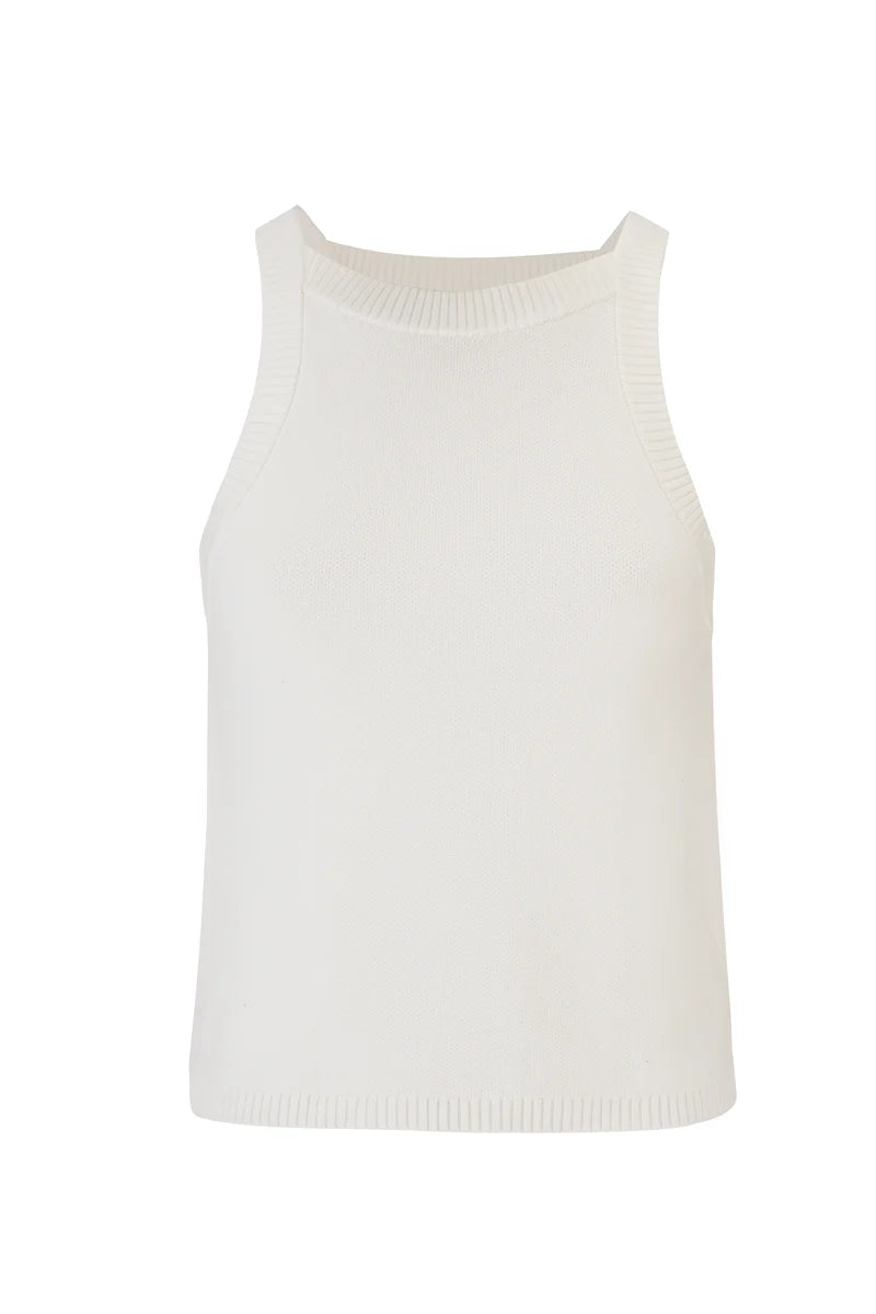 Sancia The Tash Knit Tank- White