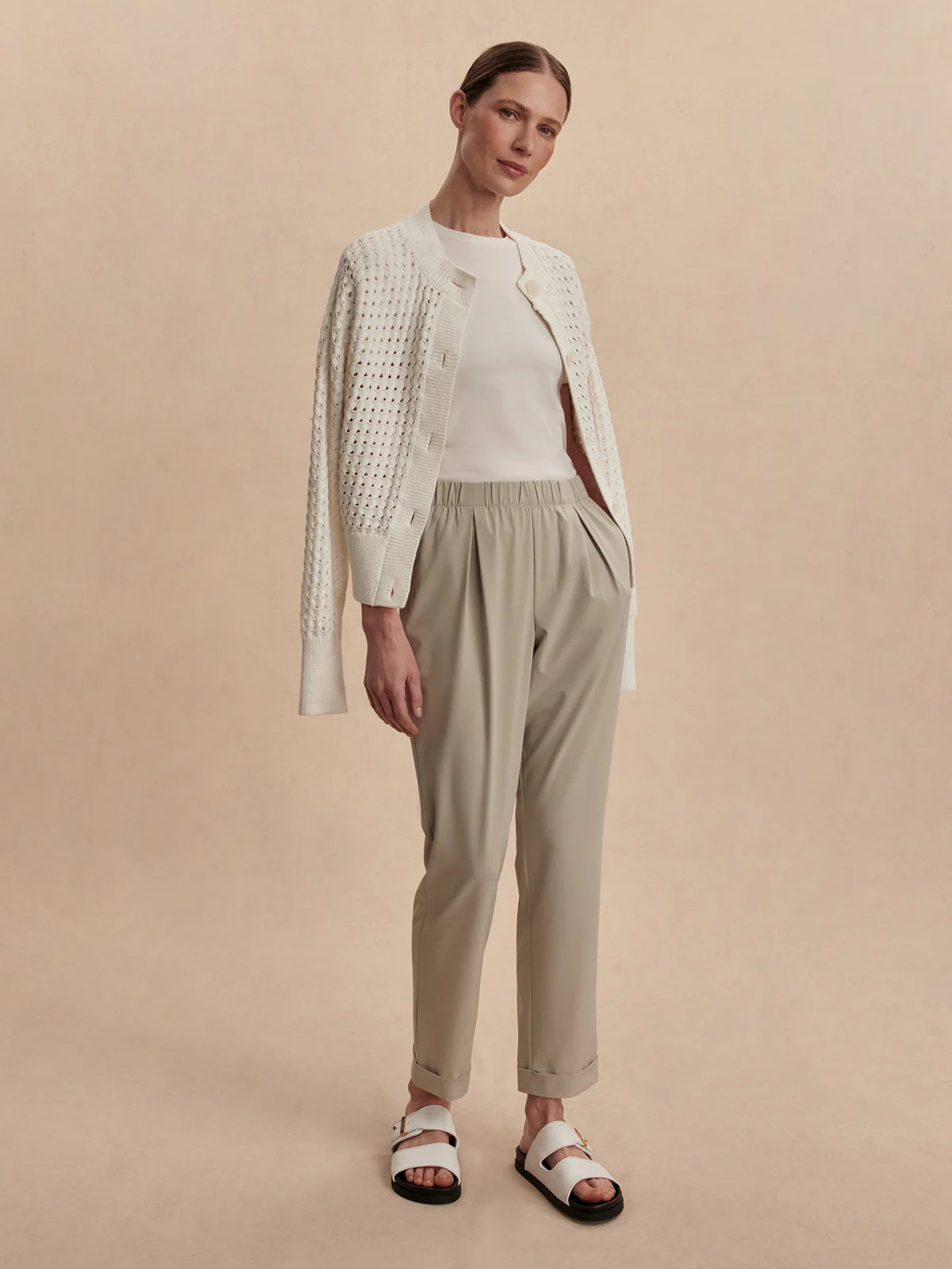 Varley Alana Slim Tapered Cuff Pant 27 - Sage Green