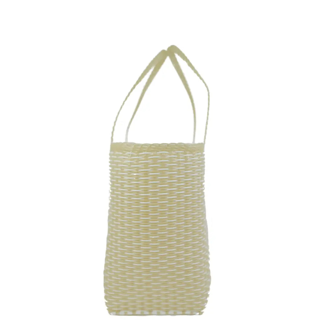 The Lilley Line Medium Tote - Salt/Pearl + White