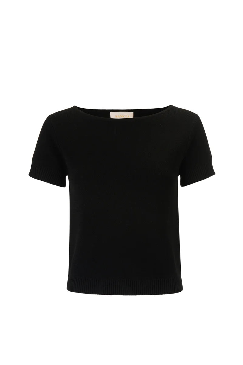 Sancia The Emi Knit Tee- Noir
