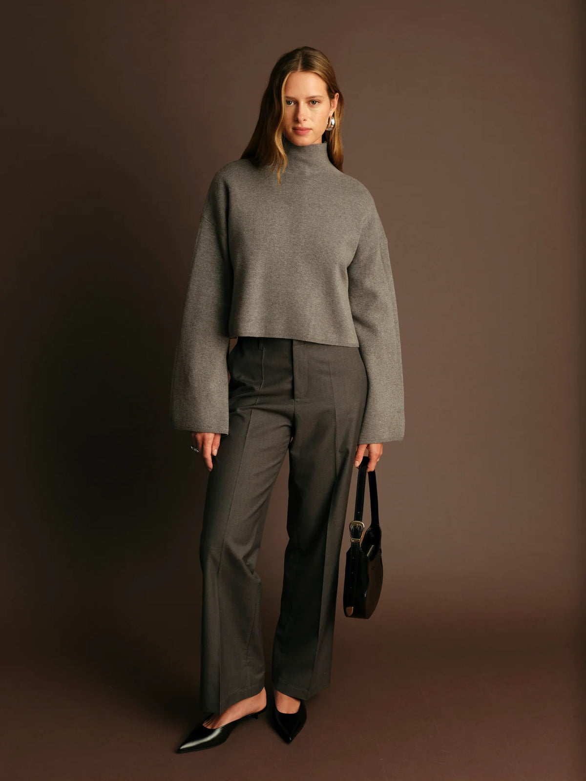 Deluc Chuck Turtleneck Sweater - Cacao