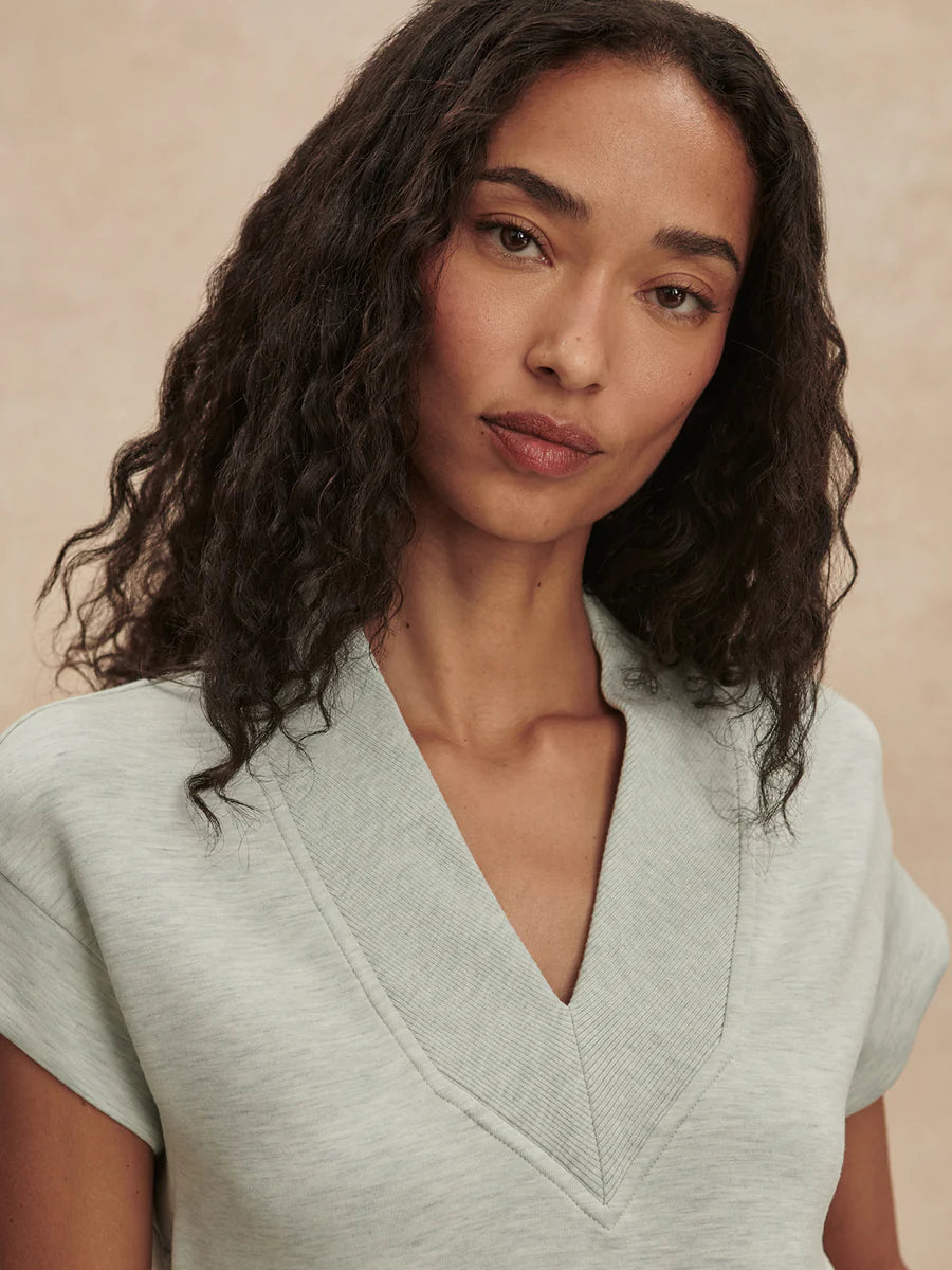 Varley Gracee V-Neck Tank- Mint Green Marl