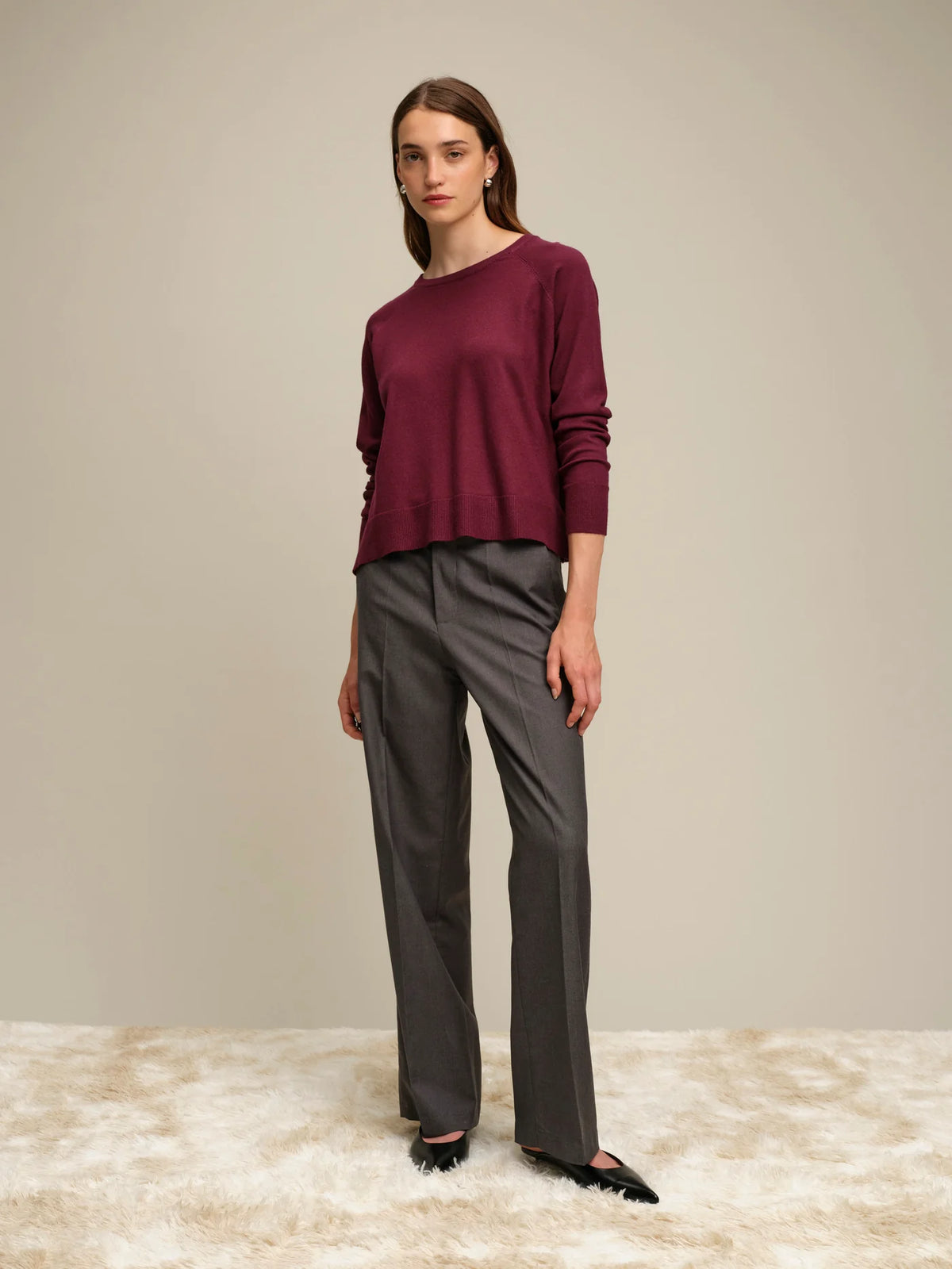 Deluc Lorraine Sweater - Wine