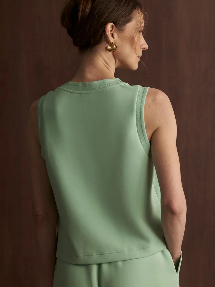 Varley Cambrie Scoop Neck Tank- Sage Mint