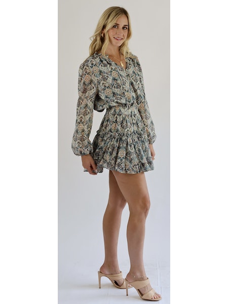 Sincerely Ours Freya Mini Dress - Aguarelle