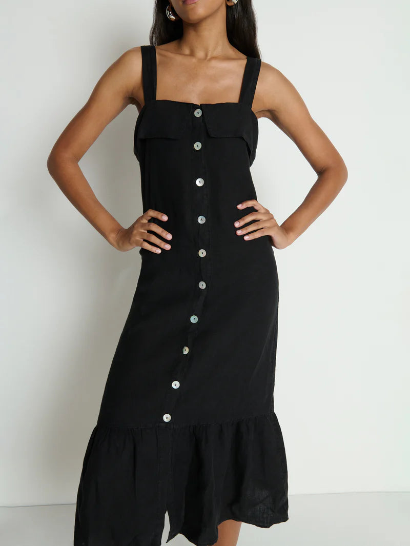 Nation Ltd. Amalia Midi Dress- Praline Stripe