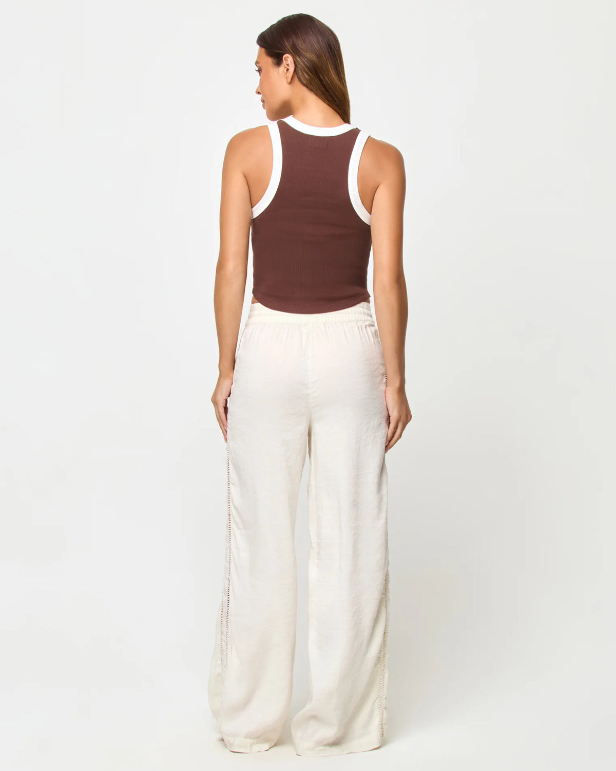 L*Space Ash Tank- Expresso/ Cream