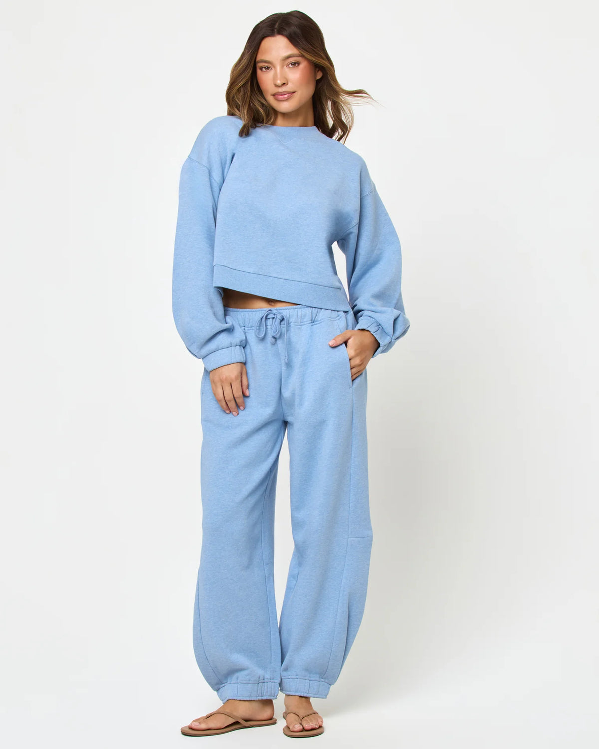 L*Space Fleur Sweatshirt- Chambray