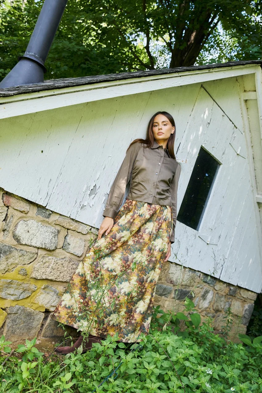 Love the Label Sylvan Long Sleeve Top- Canteen