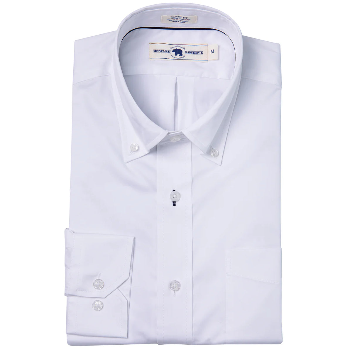 Onward Reserve White Classic Fit Quad Woven- White