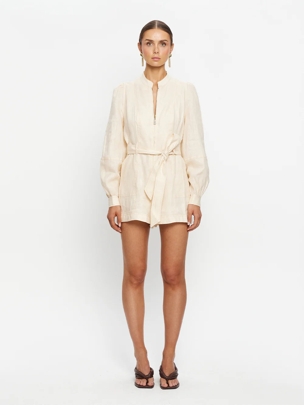 Kivari Ada Playsuit- Cream