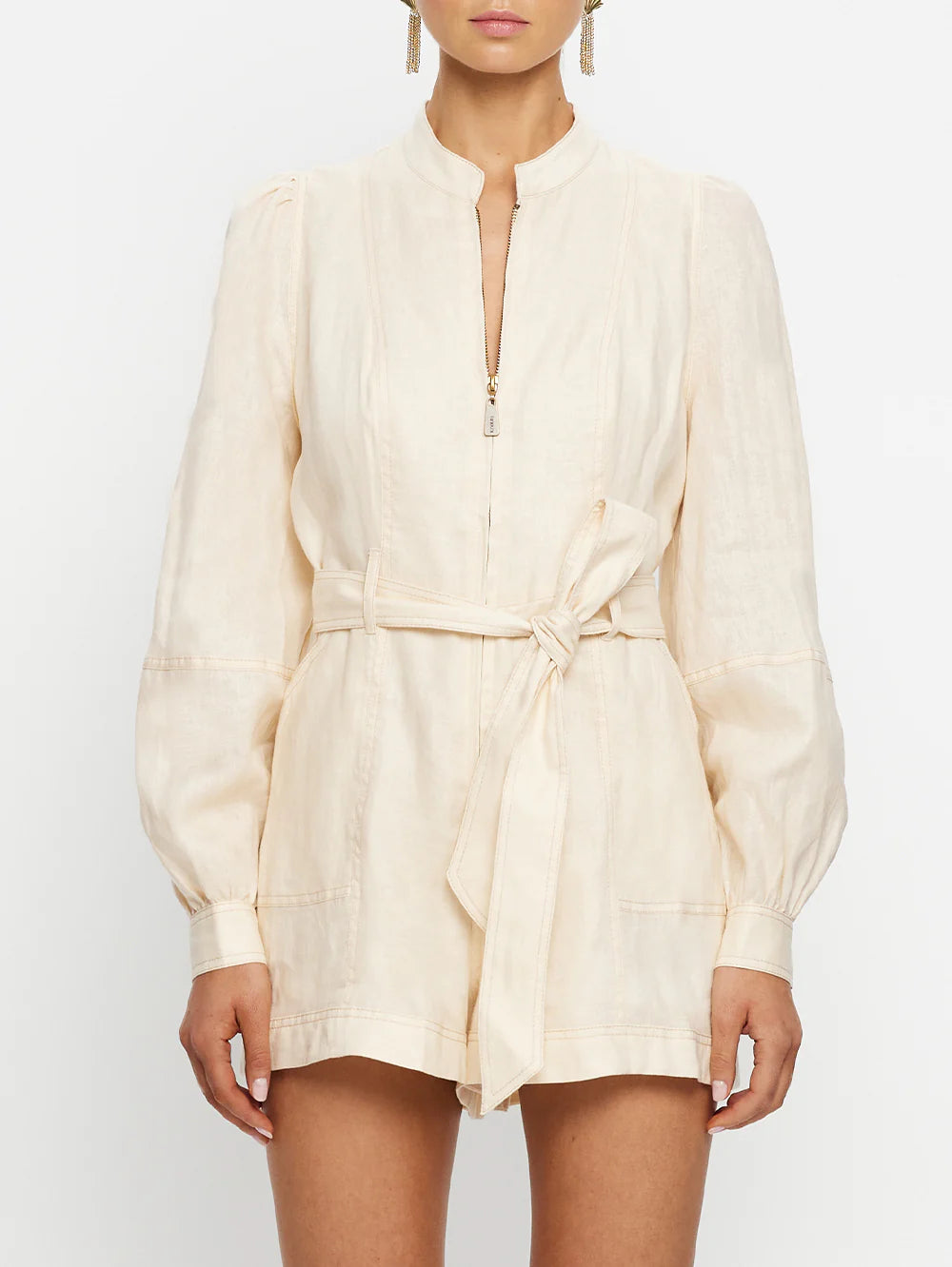 Kivari Ada Playsuit- Cream
