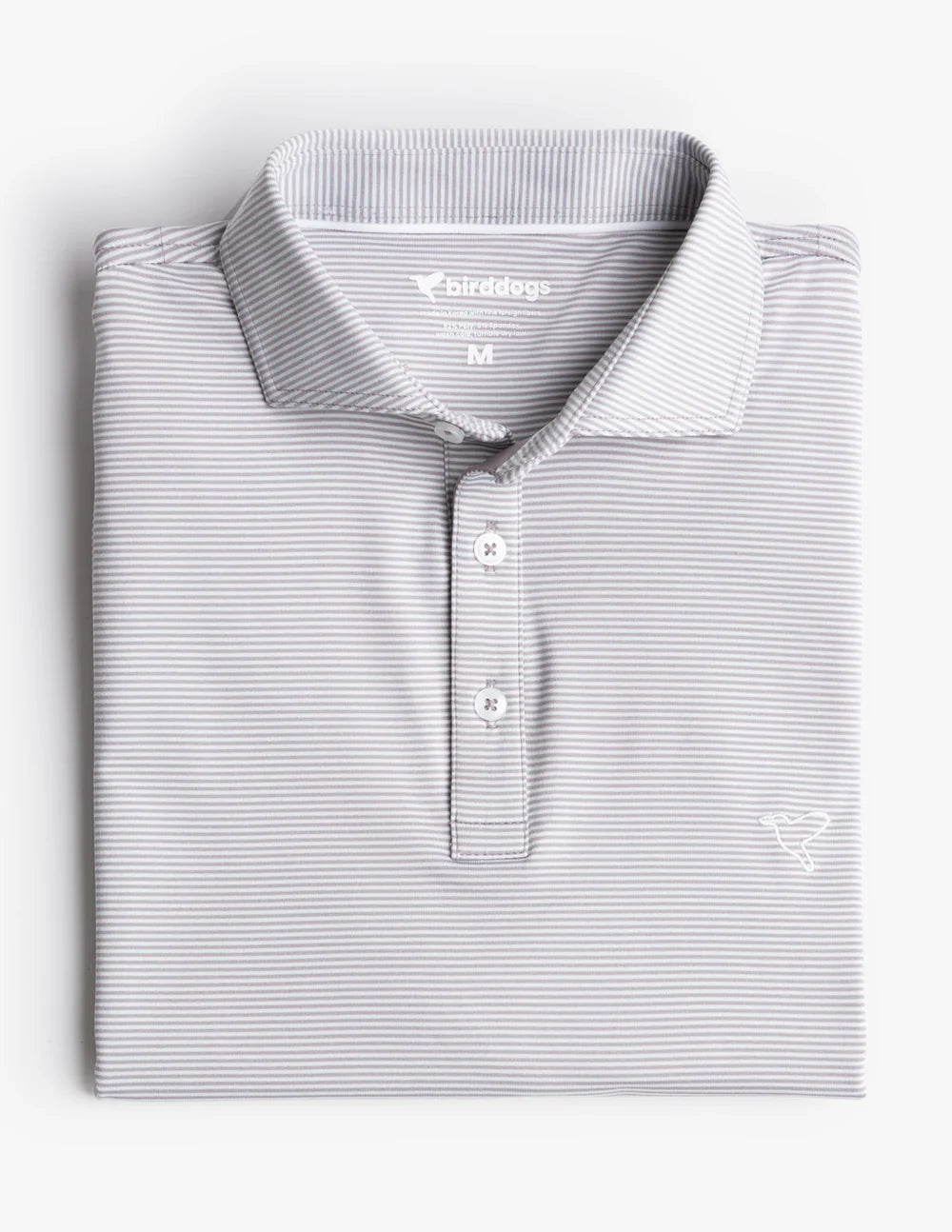 Birddogs Allen DeGeneres Polo - Grey Pencil Stripe