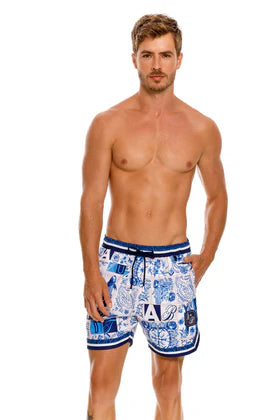 Aguabendita Dan Men&#39;s Swim Trunk - Azure