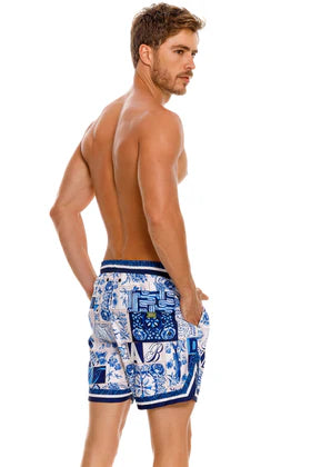 Aguabendita Dan Men&#39;s Swim Trunk - Azure