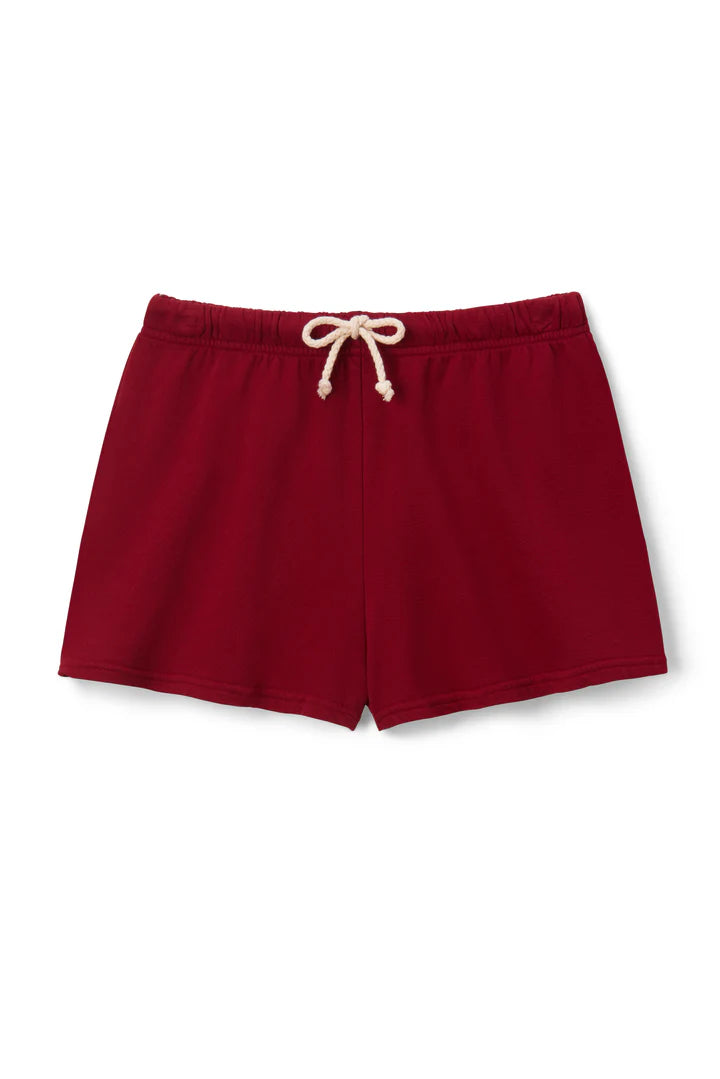 Perfect White Tee Layla French Terry Sweat Shorts - Maple