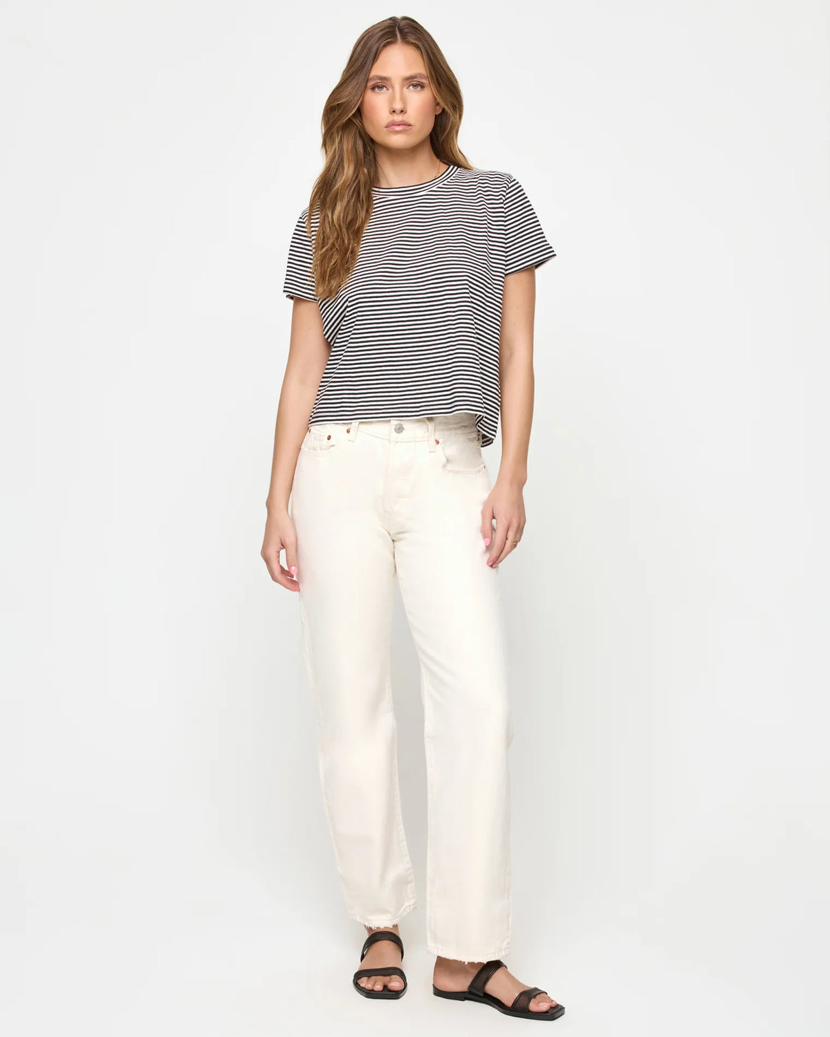 L*Space - All Day Top Black/Cream