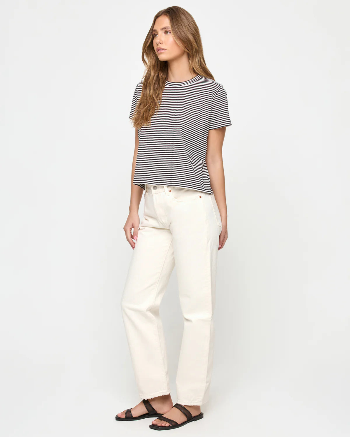L*Space - All Day Top Black/Cream