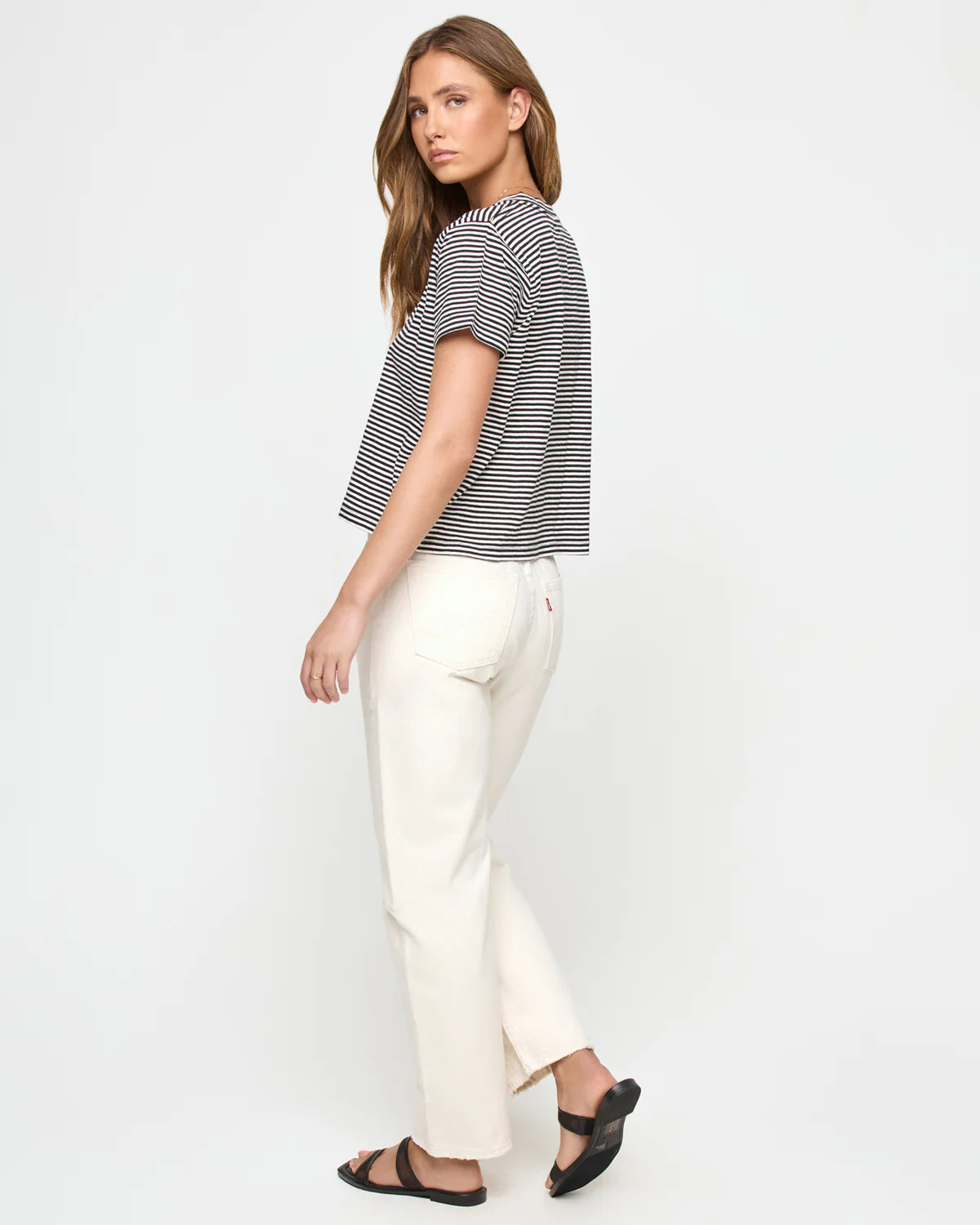 L*Space - All Day Top Black/Cream
