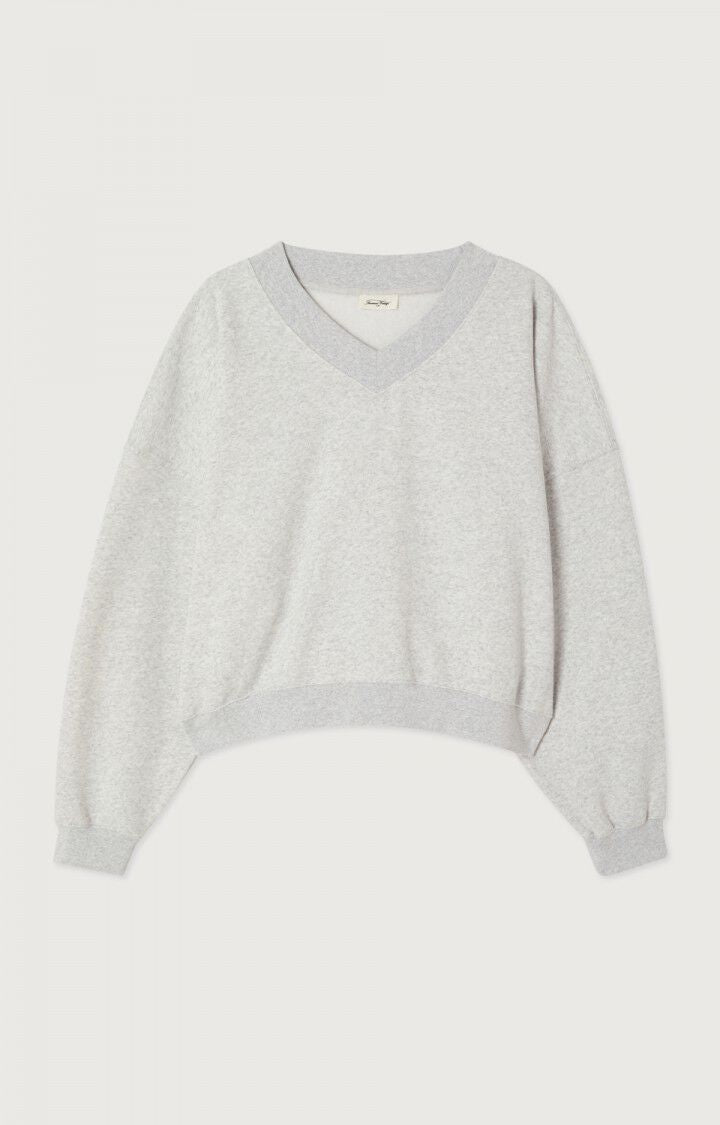 American Vintage Women's Baptown Sweatshirt- Heather Grey