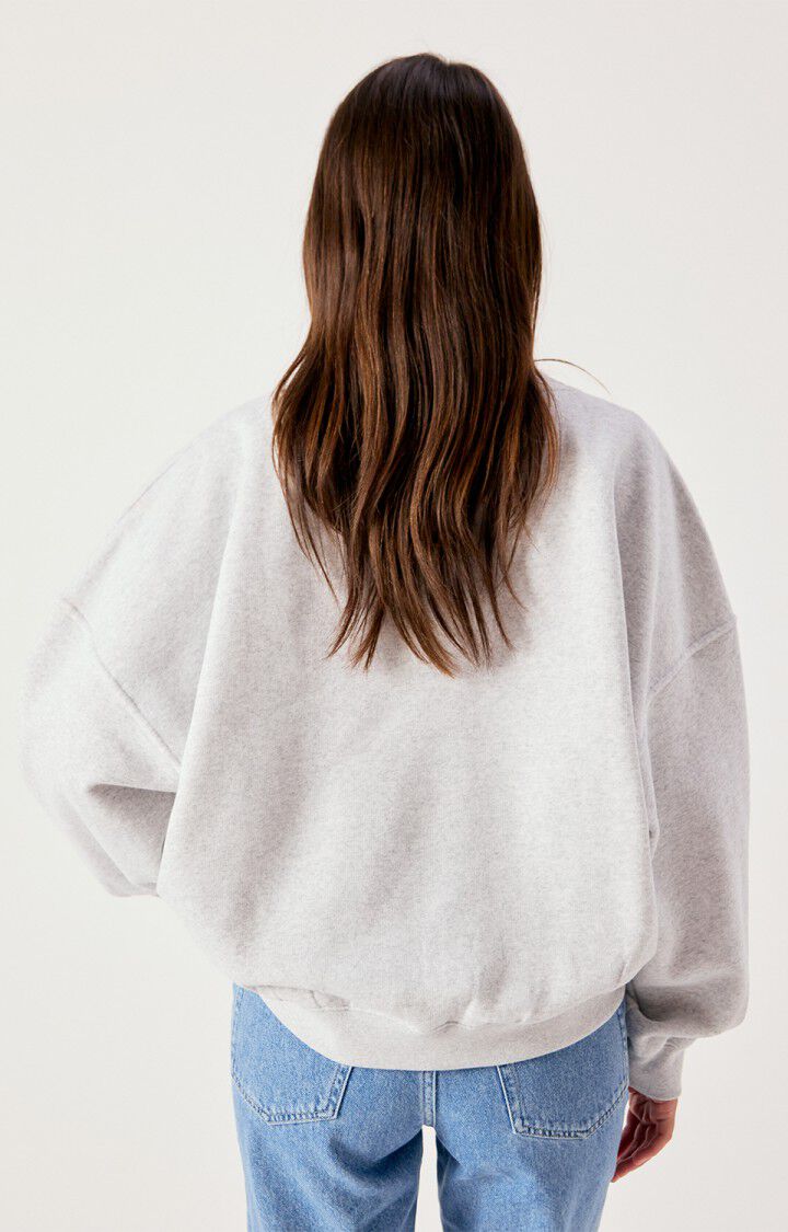 American Vintage Women's Baptown Sweatshirt- Heather Grey