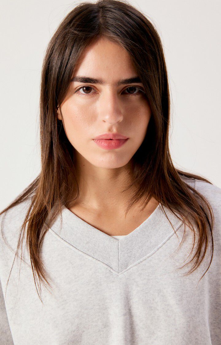 American Vintage Women's Baptown Sweatshirt- Heather Grey