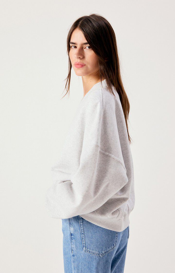 American Vintage Women's Baptown Sweatshirt- Heather Grey