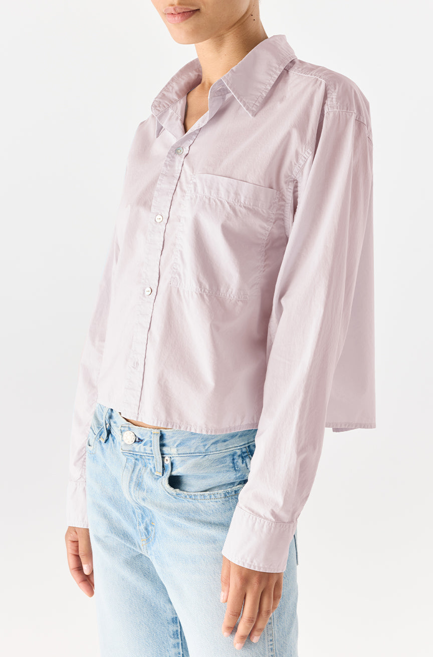 AMO Ruth Crop Shirt - Wisteria