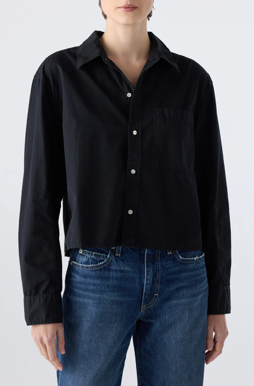 AMO Ruth Crop Shirt - Black
