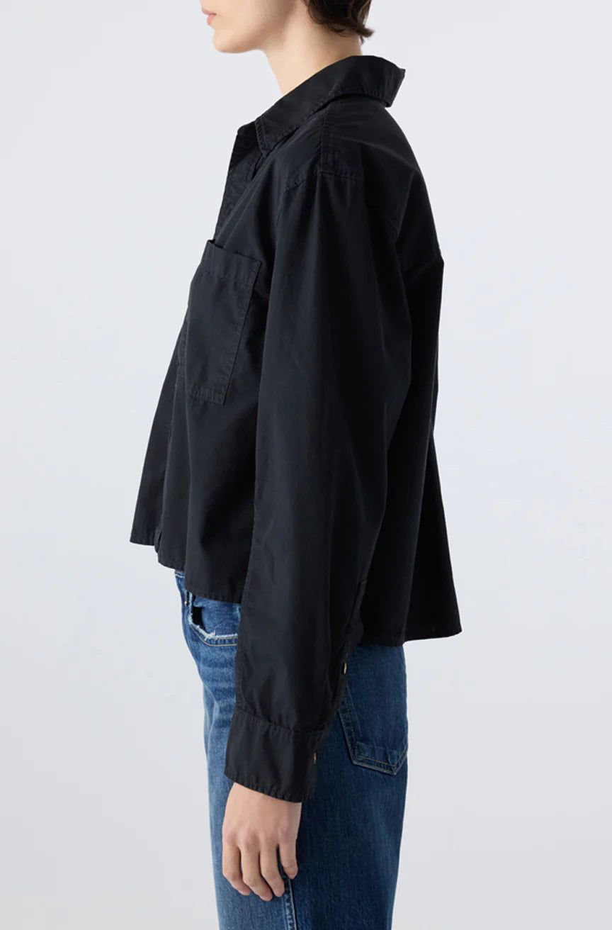 AMO Ruth Crop Shirt - Black