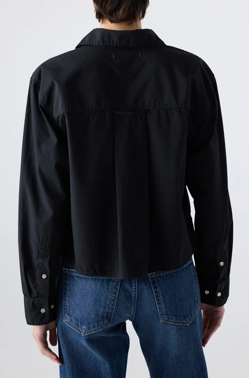 AMO Ruth Crop Shirt - Black