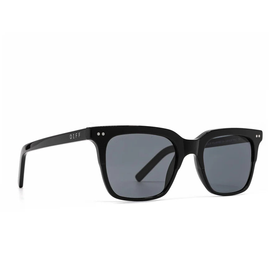 DIFF Eyewear Men’s Polarized Billie Sunglasses - Black/ Grey