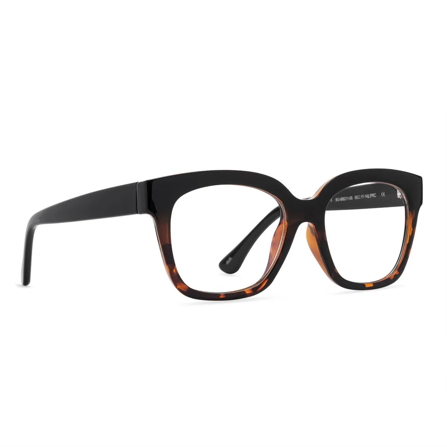 DIFF Eyewear Ava Blue Light Readers - Black Tortoise