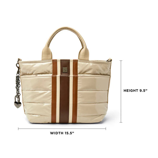 Think Royln Getaway - Blonde Patent & Colorblock Luxe Stripe