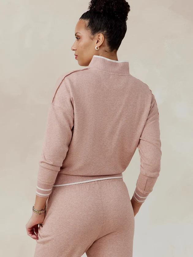 Tasc Stadium French Terry Sweatshirt - Antique Rosy Heather