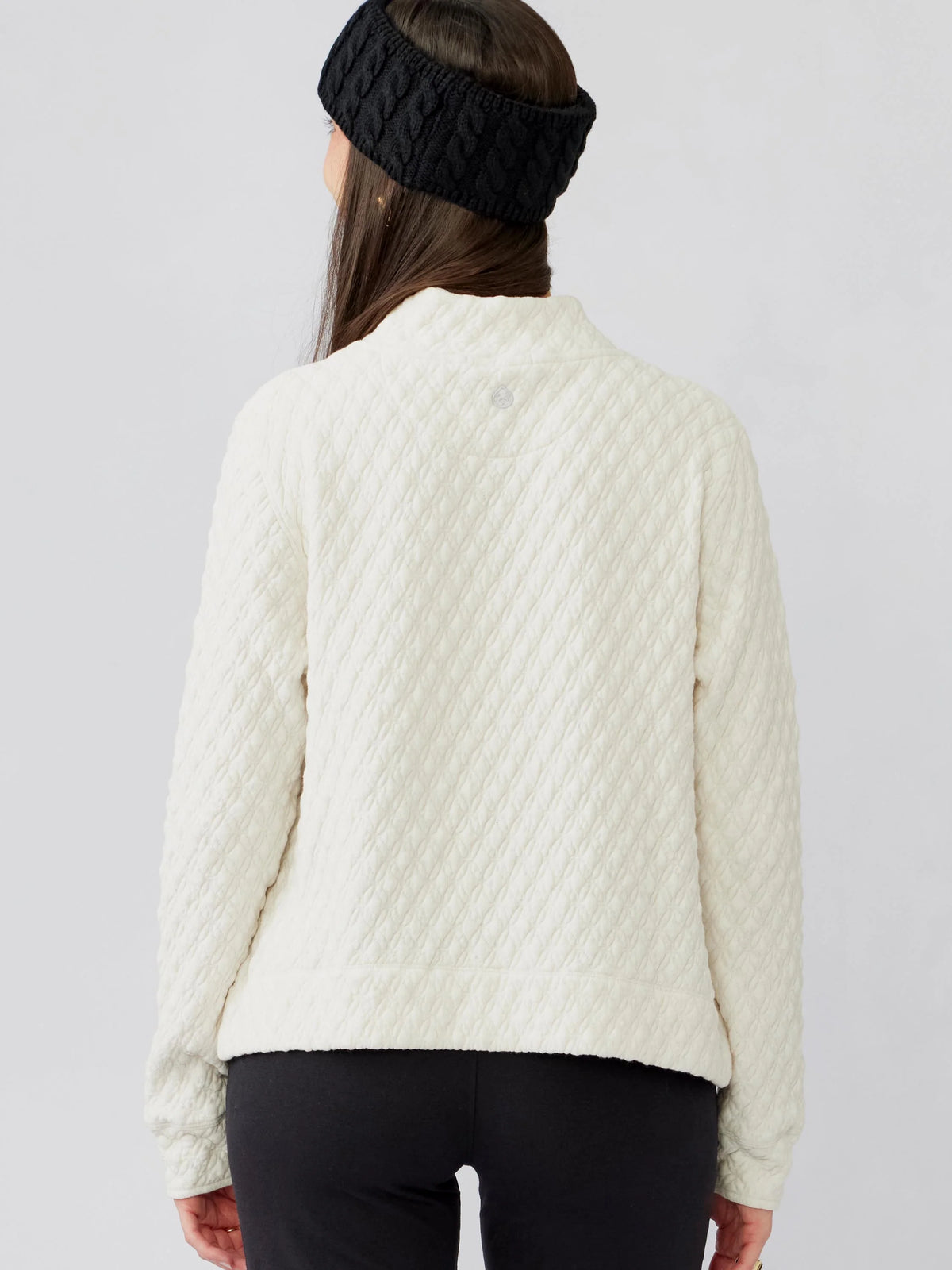 Tasc Berkshires Quilt Pullover- Coconut Heather