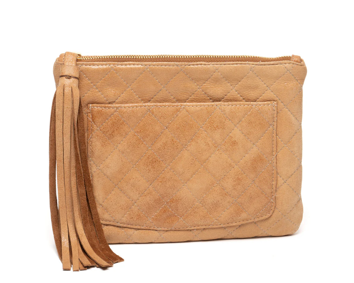 Laggo Bisou Quilted Pouch - Honey