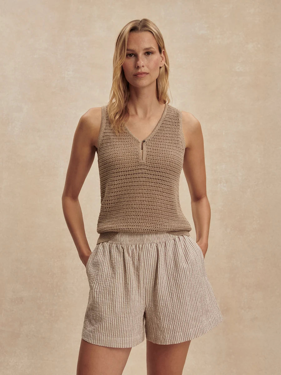 Varley Ramon Knit Tank- Sepia Twist