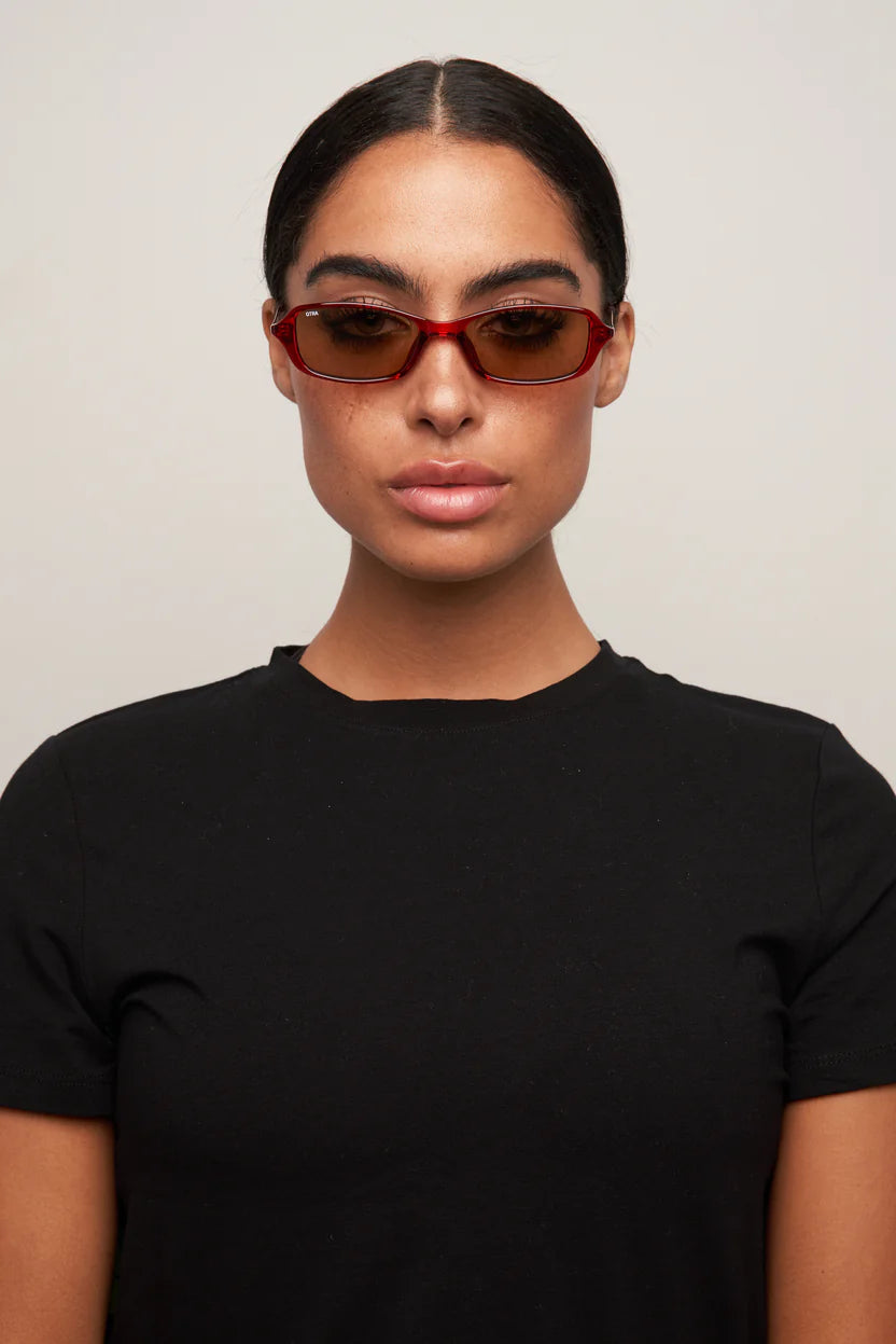 Otra Eyewear Caysee Sunglasses - Trans Cherry / Brown