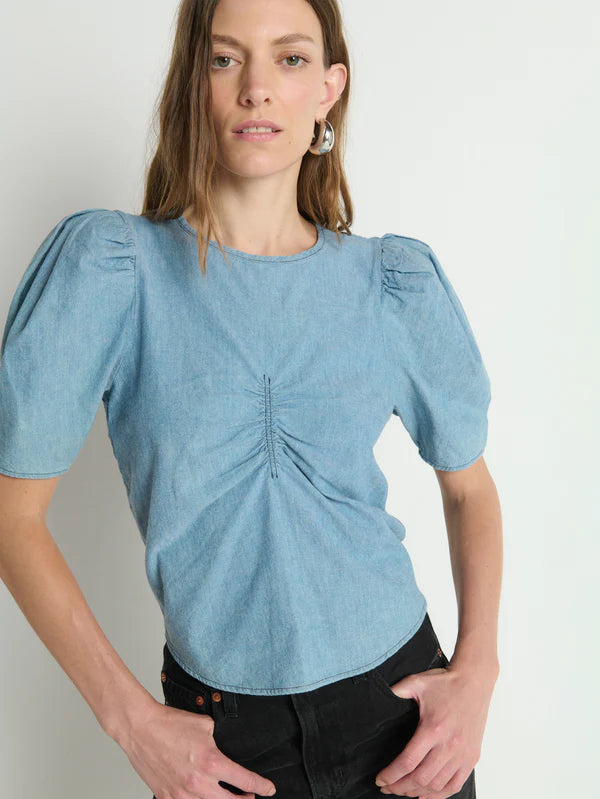 Nation Ltd. Cecily Baby Doll Top- Chambray
