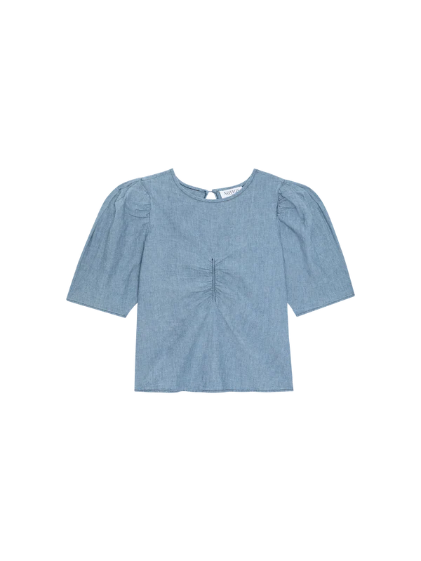 Nation Ltd. Cecily Baby Doll Top- Chambray