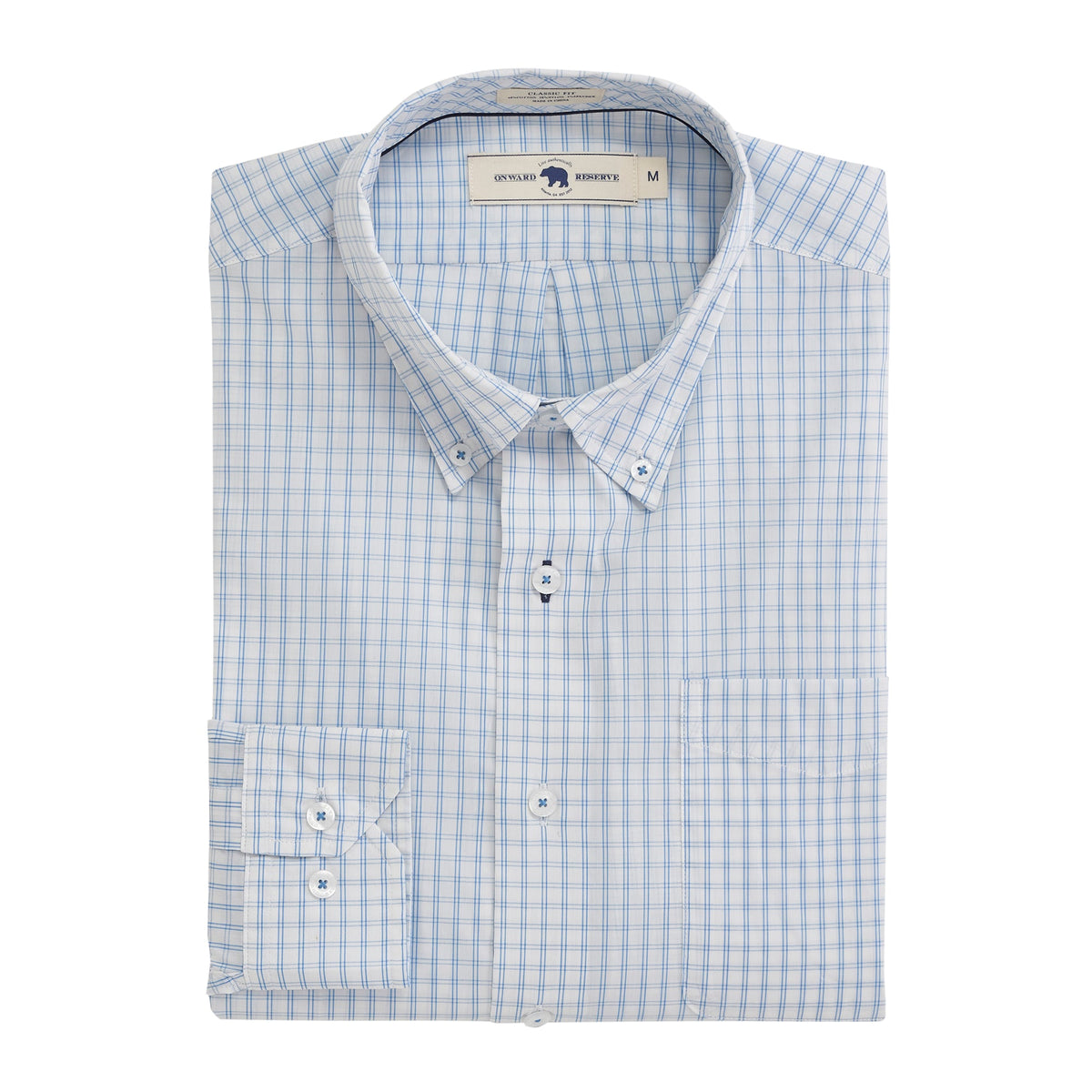 Onward Reserve Bell Classic Fit Button Down - Lichen Blue
