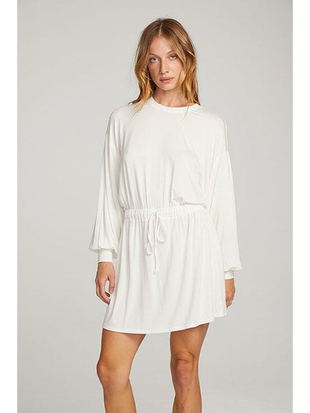 Chaser Saddle Mini Dress - White