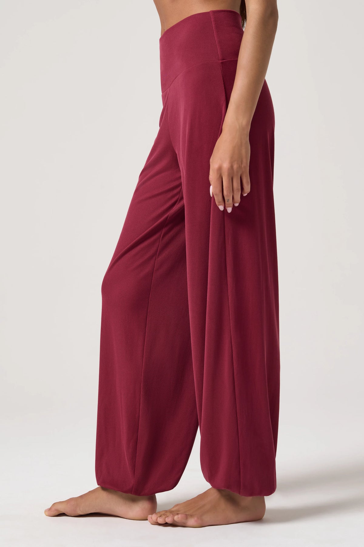 Spiritual Gangster Zen Rib Karma Jogger Pant- Mahogany