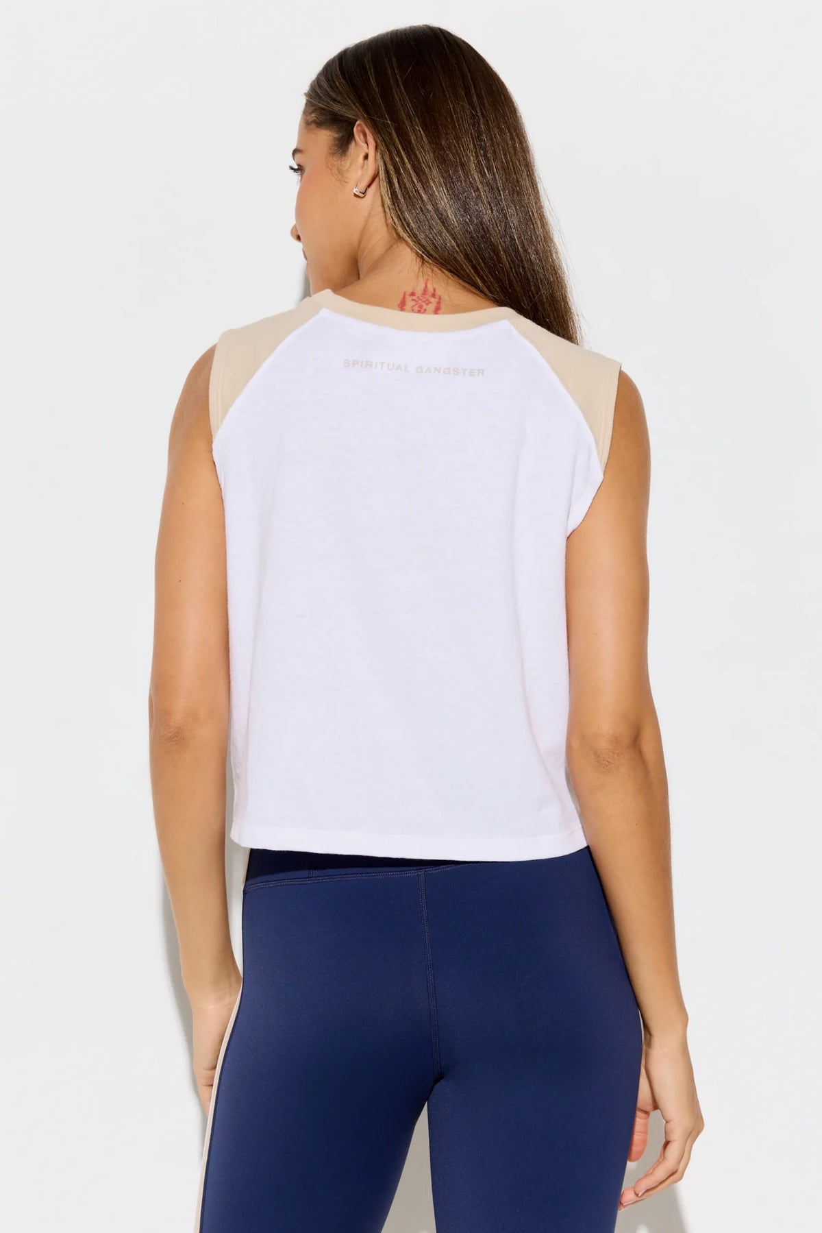 Spiritual Gangster Rally Crop Tank- White