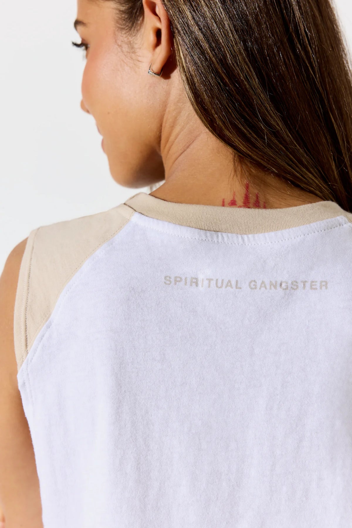 Spiritual Gangster Rally Crop Tank- White